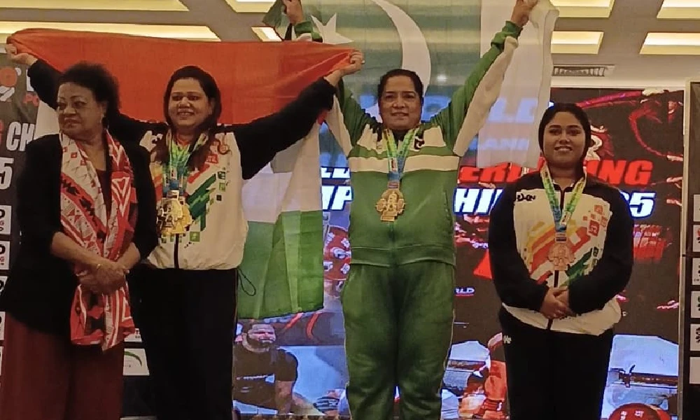 World Powerlifting: Pakistani police officer defeats Indian counterpart to win two gold medals